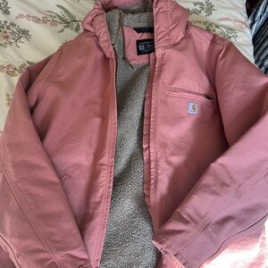 Carhartt Pink Sherpa-Lined Jacket
